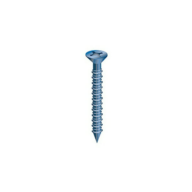 1/4 x 2-1/4" Hex Stainless Steel Concrete Screw with drill 2 bits 200 pack